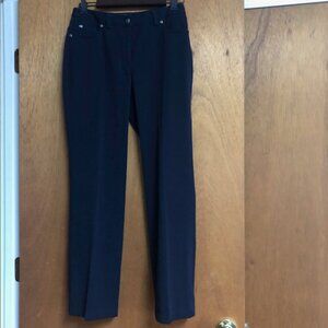 Rafella Women's Button 5 Pocket Pants Navy Sz 4P